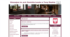 Desktop Screenshot of gimnazjum.turza.pl
